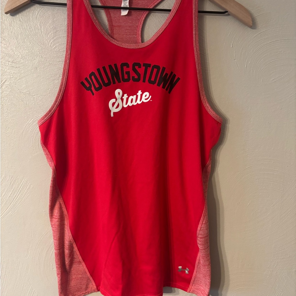 Under Armour Heathered Red Racerback Tank Top